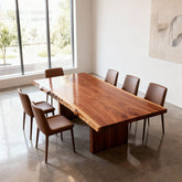 Live Edge Bookmatch Red Oak Dining Table